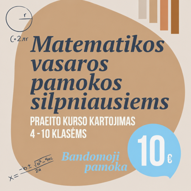 Bandomoji pamoka | Kurso kartojimas