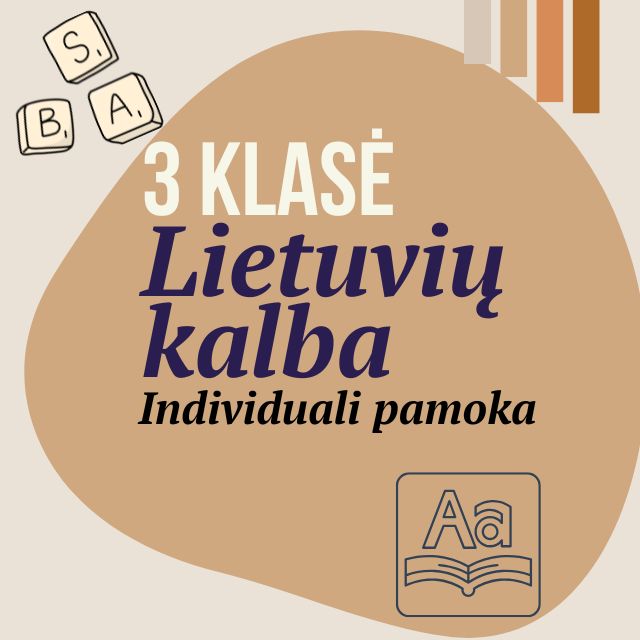 3 klasė Lietuvių kalba. Individuali pamoka.