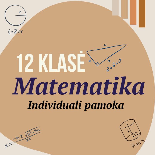 12 klasė Matematika. Individuali pamoka.