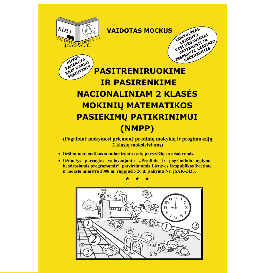 Pasitreniruokime ir pasirenkime nacionaliniam 2 klasės matematikos patikrinimui (NMPP)