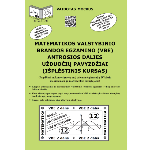 Matematikos VBE 2 dalies užduočių pavyzdžiai (išplėstinis kursas)