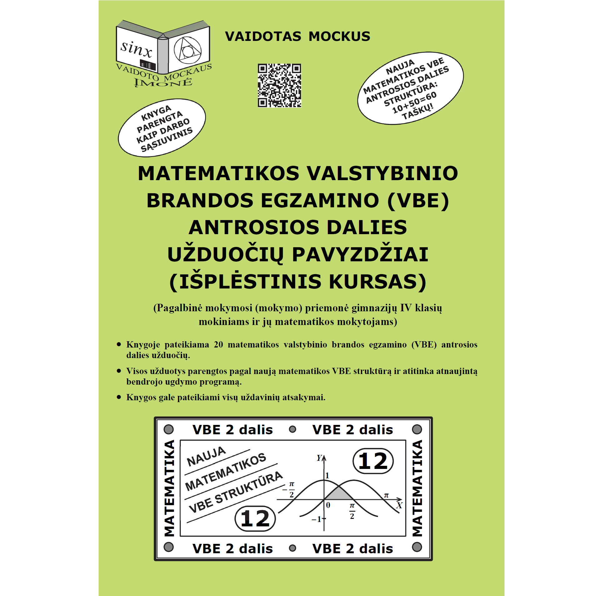 Matematikos VBE 2 dalies užduočių pavyzdžiai (išplėstinis kursas)