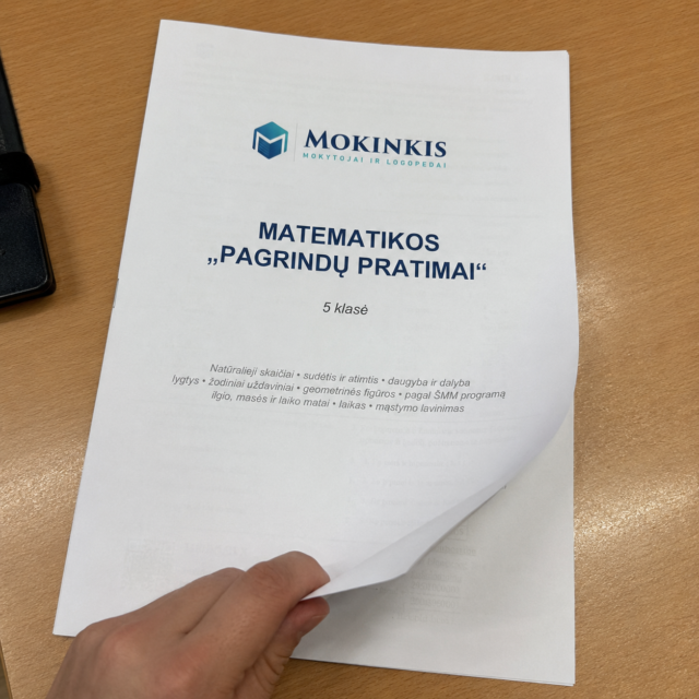 5 kl. Matematikos pagrindų rinkinys