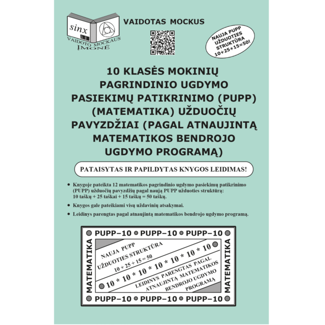 10 klasės PUPP užduočių pavyzdžiai (pagal atnaujintą programą)