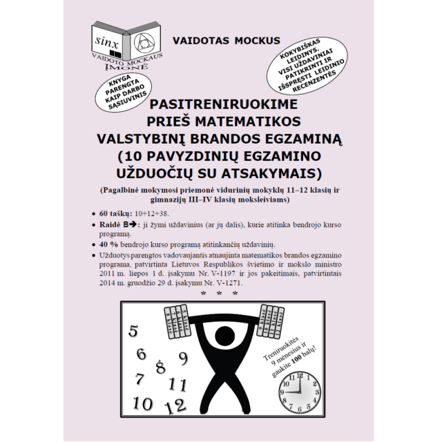 Pasitreniruokime prieš matematikos VBE