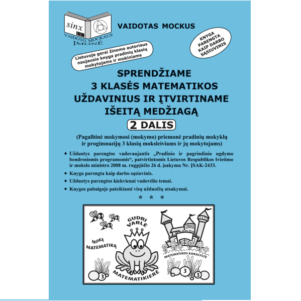 Sprendžiame 3 klasės matematikos uždavinius. 2 dalis