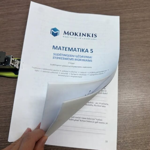 5 kl. „Matematika siekiantiems daugiau" (stipresniems mokiniams) | Matematikos užduotys