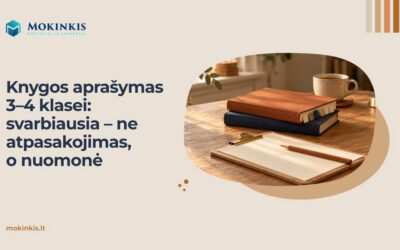 Knygos aprašymas 3–4 klasei: svarbiausia – ne atpasakojimas, o nuomonė